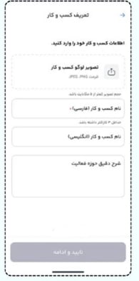 تعریف اطلاعات کسب‌وکار در دیجی پی